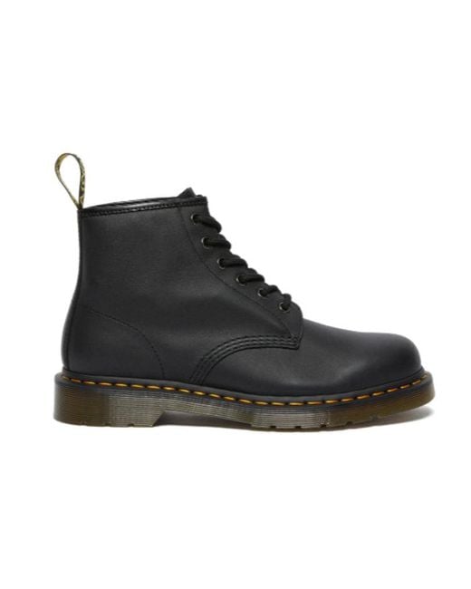 Dr. Martens Black 101 Leather Martin Boots for men