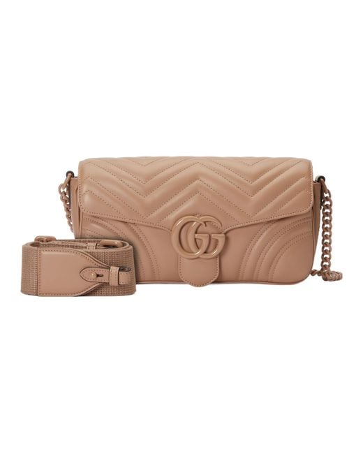 Gucci Brown (Wmns) Gg Marmont Matelasse Shoulder Bag 'Rose'