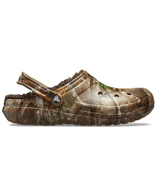 CROCSTM Brown Classic Lined Realtree Edge Clog