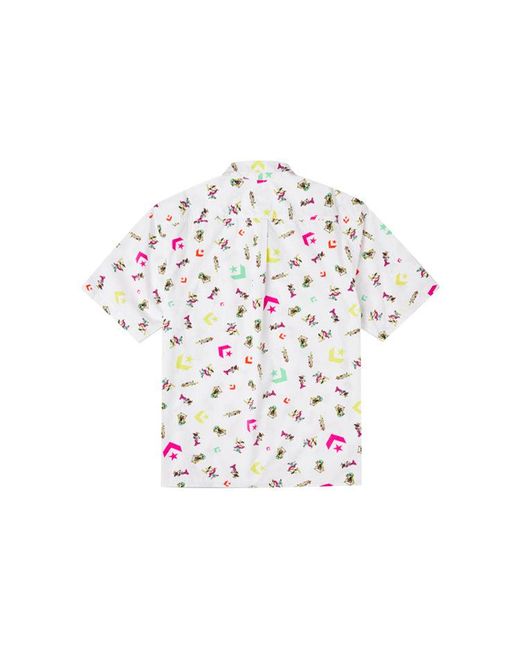 Converse White Park Gym All Over Print Shirt for men