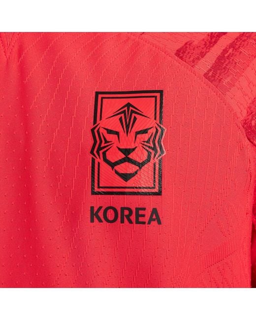 Nike Red Korea 2022/23 Match Home Adv Dri-Fit Soccer Jersey 'Global' for men
