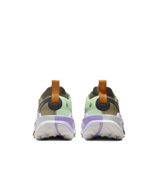 Nike White Zoomx Zegama 2 'Light Iron Ore Vapor Lilac Bloom Anthracite' for men