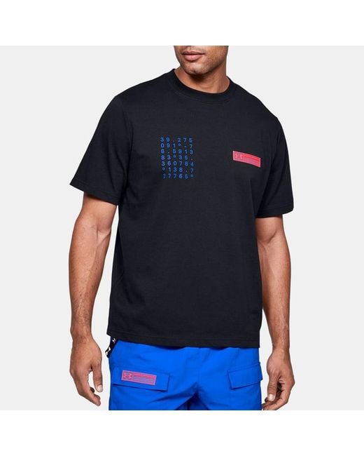 Under Armour Blue Summit Graphic Sports Short Sleeve for men
