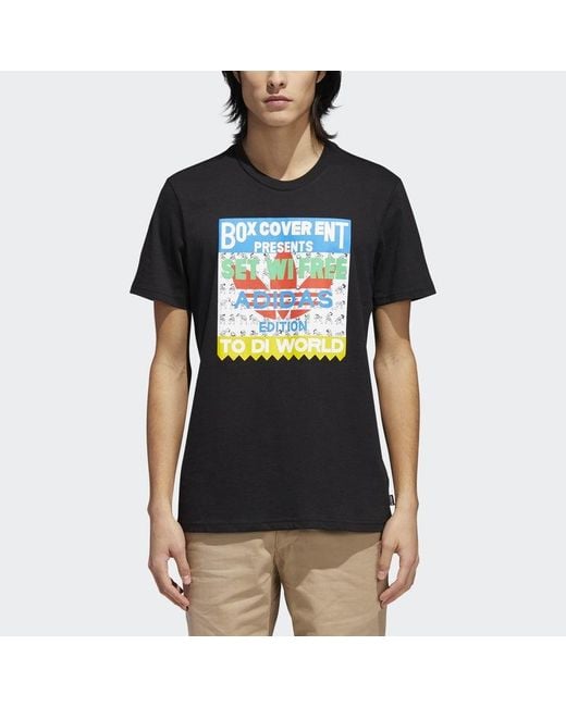 Adidas Black Originals Setwifree Tee Short Sleeve for men