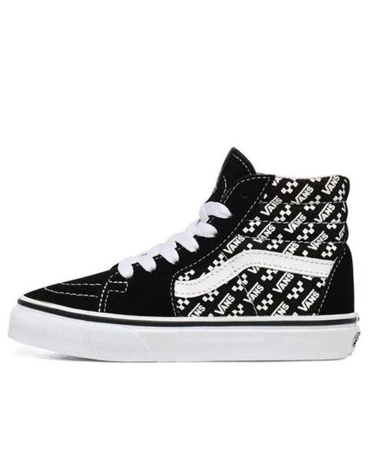 Vans Black Sk8-Hi Kids for men
