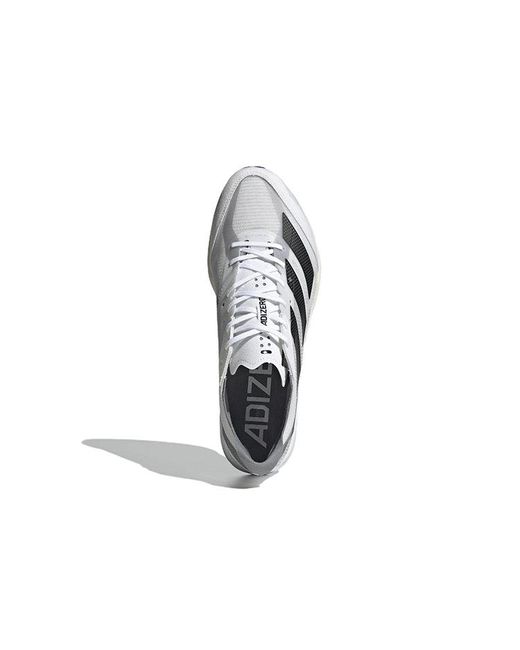 Adidas White Adizero Adios 7 for men