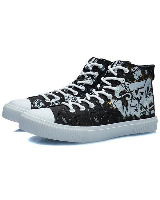 Li-ning Black High Top Casual X Star Wars for men