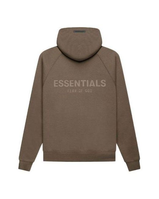 Fear Of God Brown Fw21 Pullover Logo Hoodie 'Harvest' for men