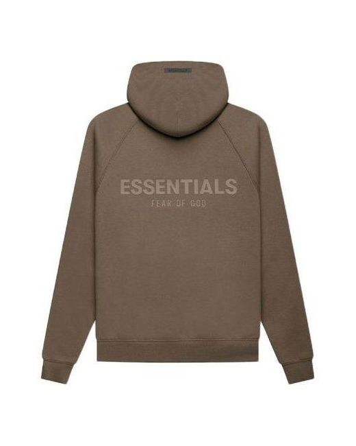 Fear Of God Brown Fw21 Pullover Logo Hoodie for men