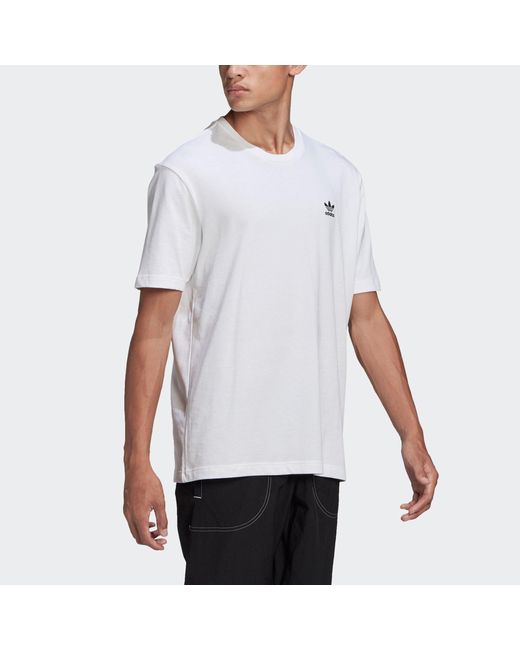 Adidas White Originals B+F Trefoil Tee Logo Printing for men