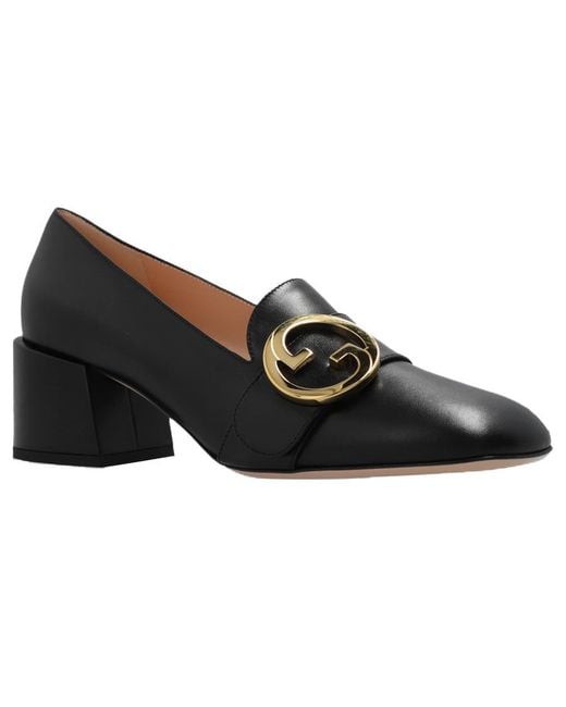 Gucci Black (Wmns) Blonde Mid-Heel Pumps