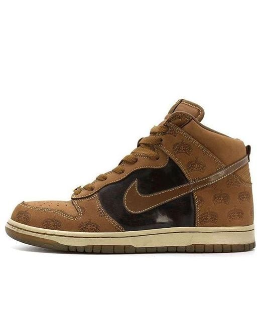 Nike Brown Dunk High Premium 'Mighty Crown' for men