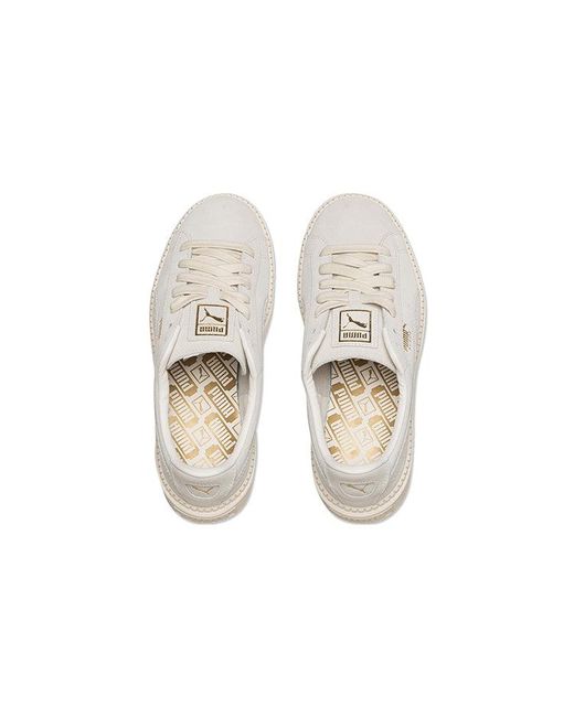 PUMA White (Wmns) Suede Platform Trace Animal Y'