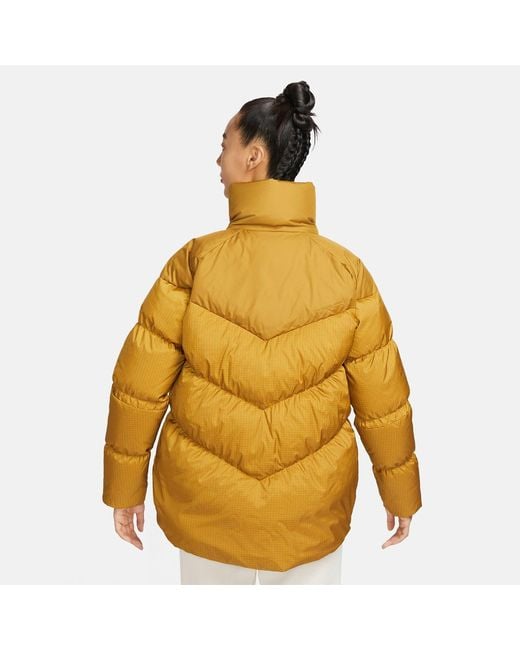 Nike Yellow (Wmns) Sportswear Windpuffer Therma-Fit Loose Puffer Jacket
