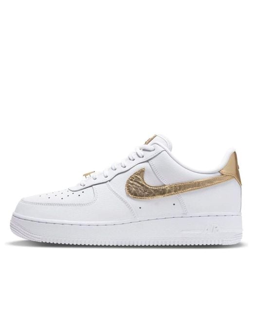Nike White Air Force 1 '07 Lv8 Foil Swoosh' for men