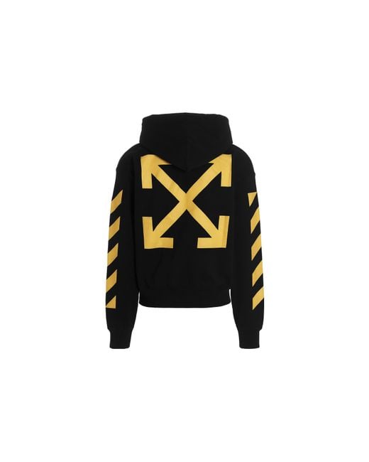 Off-White c/o Virgil Abloh Black Caravaggio Print Hoodie for men