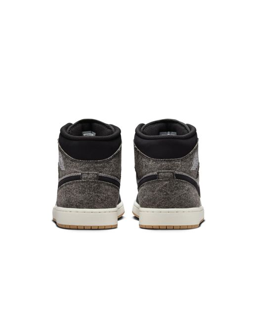 Nike Black 1 Mid Se Denim' for men