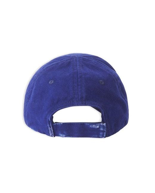 Balenciaga Blue Visor Logo Cap