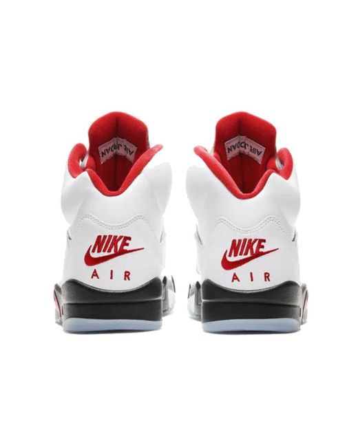 Nike White 5 Retro 'Fire' 2020 for men