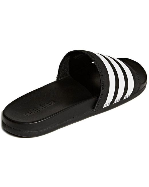 Adidas Black Adilette Cloudfoam Plus for men
