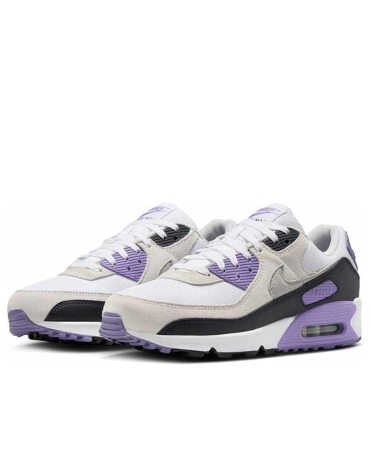 Nike Blue Air Max 90 Dusty Amethyst Photon Dust Light Smoke' for men