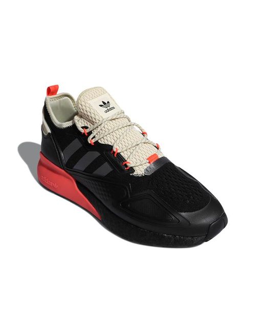 Adidas Black Zx 2K Boost 'Core Five Solar' for men