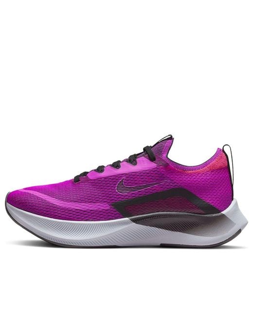 Nike Purple Nke Zoom Fly 4 Trainers Sneakers Running Shoes Ct2401