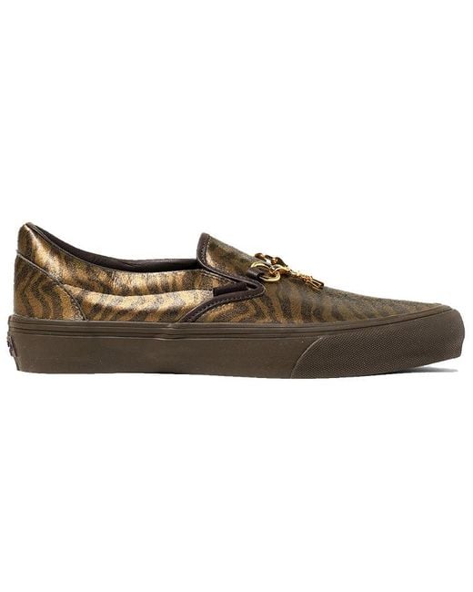 Vans Brown Needles X Vault Classic Slip-On V 'Animal Print for men