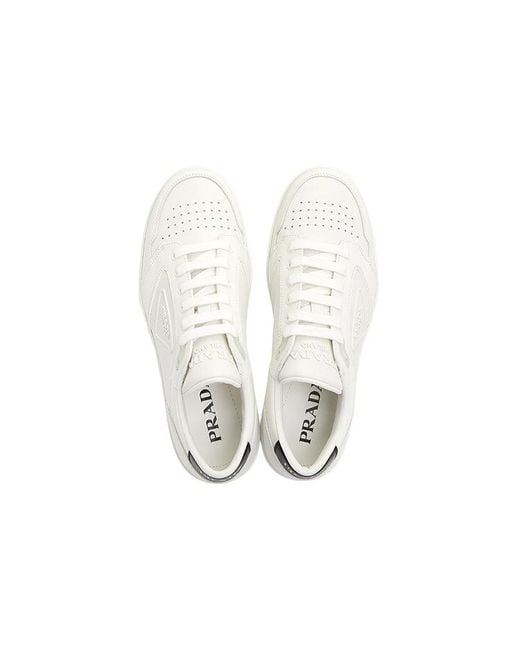 Prada White (Wmns) District Leather Sneakers