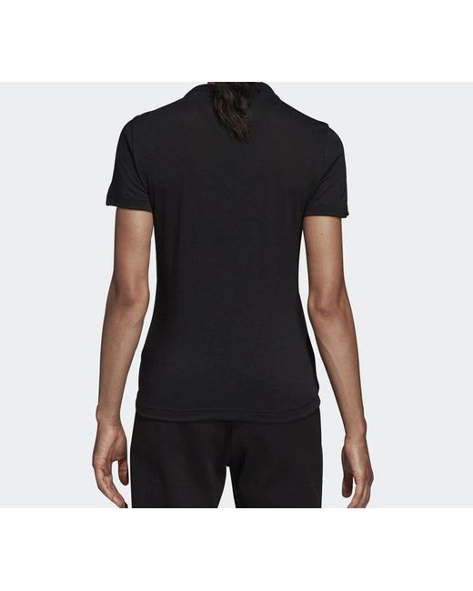Adidas Black (Wmns) Logo Alphabet Printing Sports Short Sleeve