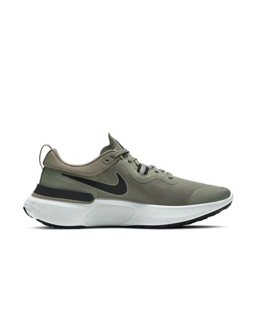 Nike Gray React Miler Armygreen for men