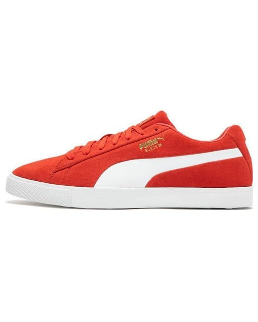 PUMA Red Fusion Suede For All Time Le Golf Shoes for men