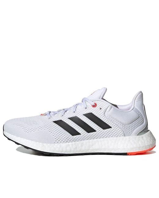 Adidas White Pureboost 21 Solar' for men