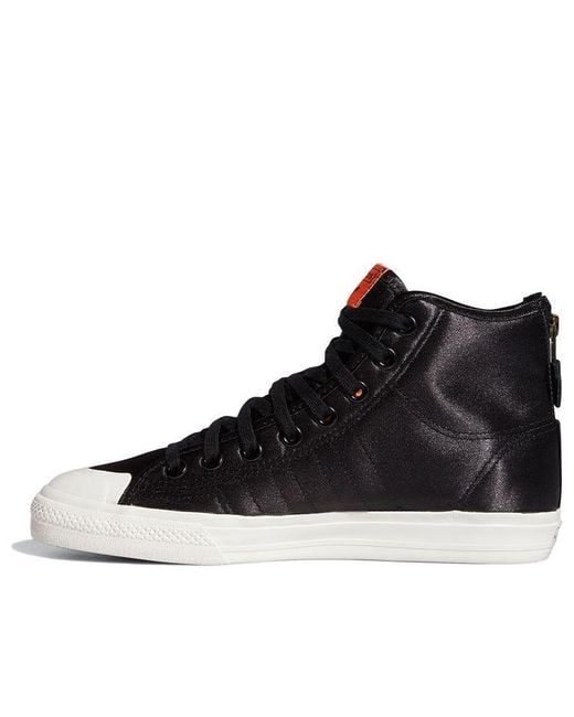 Adidas Black Nizza Hi Rf 'Core' for men