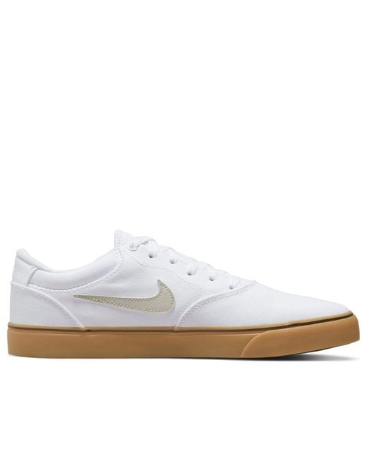 Nike White Chron 2 Canvas Sb Gum' for men