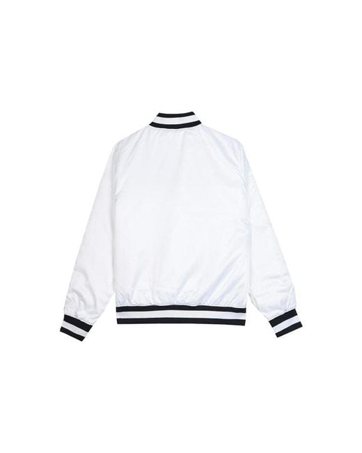 Nike White Sb X Nba Bomber Crossover Skateboard Casual Sports Baseball Uniform Jacket for men