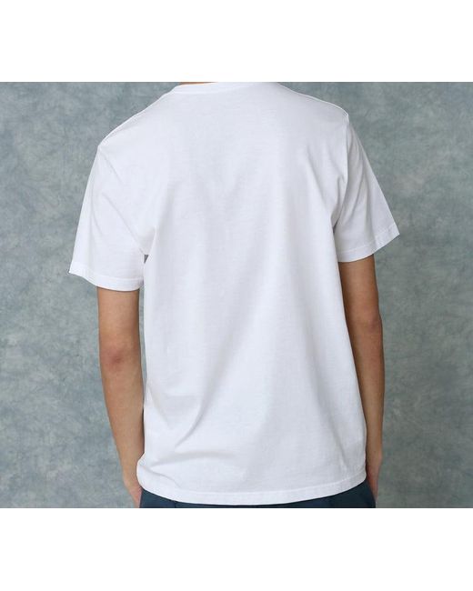 Vans White Otw Lickpalik Cartoon Printing Short Sleeve Couple Style for men