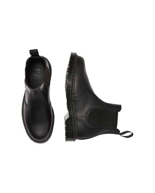 Dr. Martens Black 2976 Mono Smooth Leather Chelsea Boots