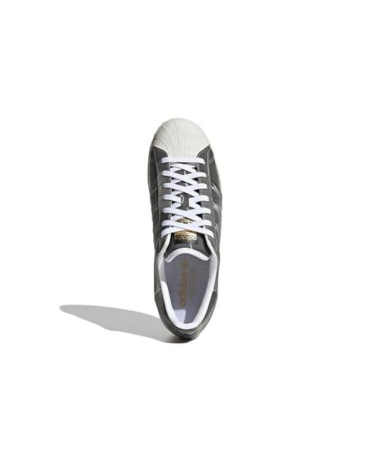 Adidas Gray Originals Superstar Shoes for men