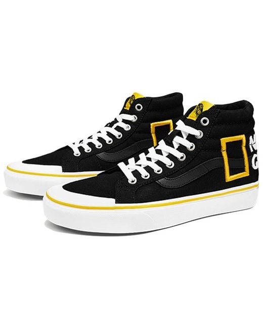 Vans Black National Geographic X Sk8-Hi Reissue 138 'Logo' for men