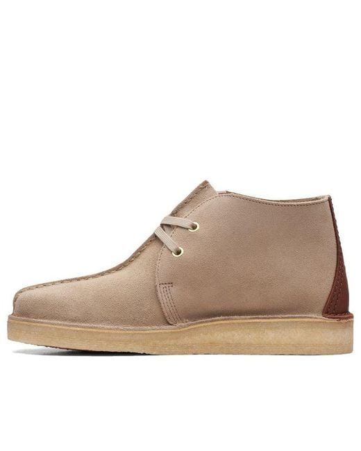 Clarks Brown Originals Desert Trek Hi 50 Ankle Shoes 'Sand Suede' for men