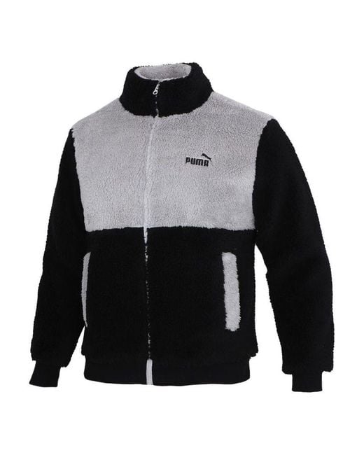 PUMA Black Sherpa Jacket for men