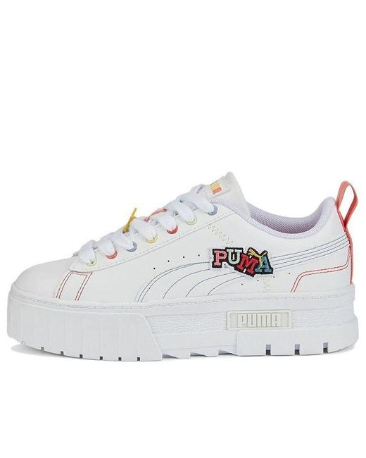 PUMA White (Wmns) Mayze 'Pierced