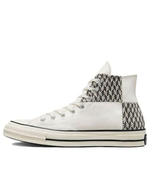 Converse White Chuck 70 High 'Herringbone Patchwork' for men