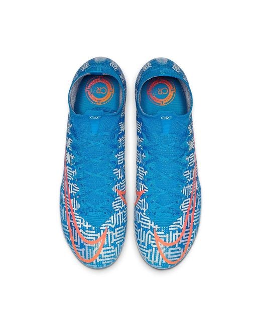Nike Blue Mercurial Superfly 7 Elite Cr7 Fg 'Shuai' for men
