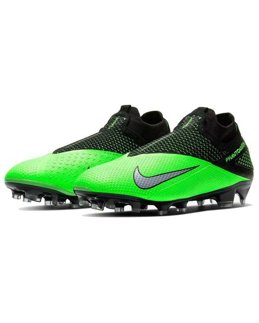 Nike Green Phantom Vision 2 Elite Df Fg Strike' for men