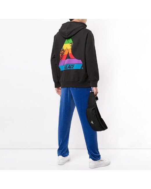Palace Black Ss19 Jobsworth Hood Triangle Logo Pattern for men