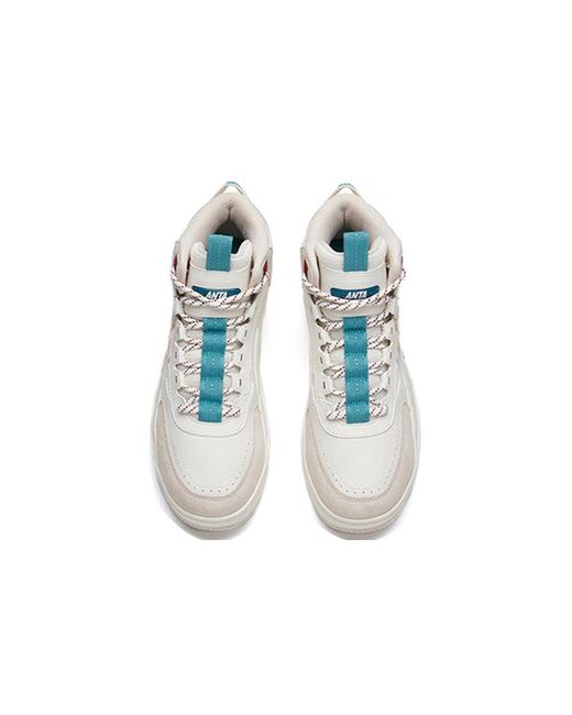 Anta White (Wmns) Fashion Series Sneakers High 'Light'