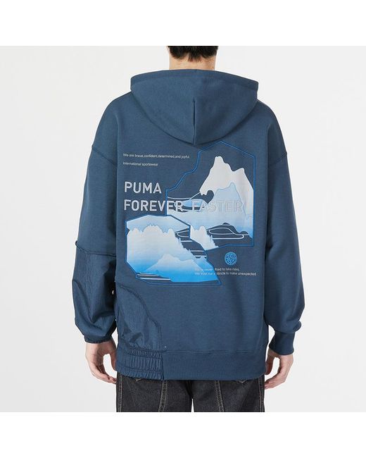 PUMA Blue Cny Bz Zaozhi Hoodie for men