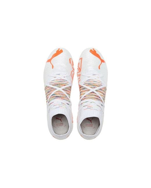 PUMA White Future Z 1.1 Mg Soccer Cleats for men